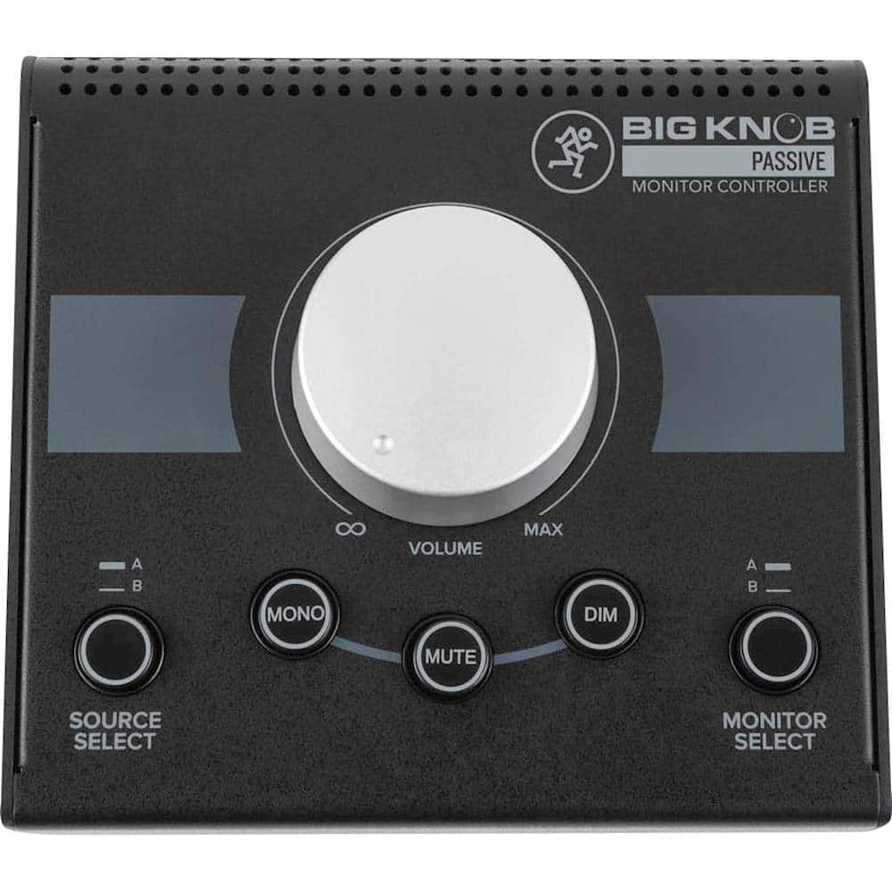 Mackie - Big Knob Passive Monitor Controller - Black - Front_Zoom