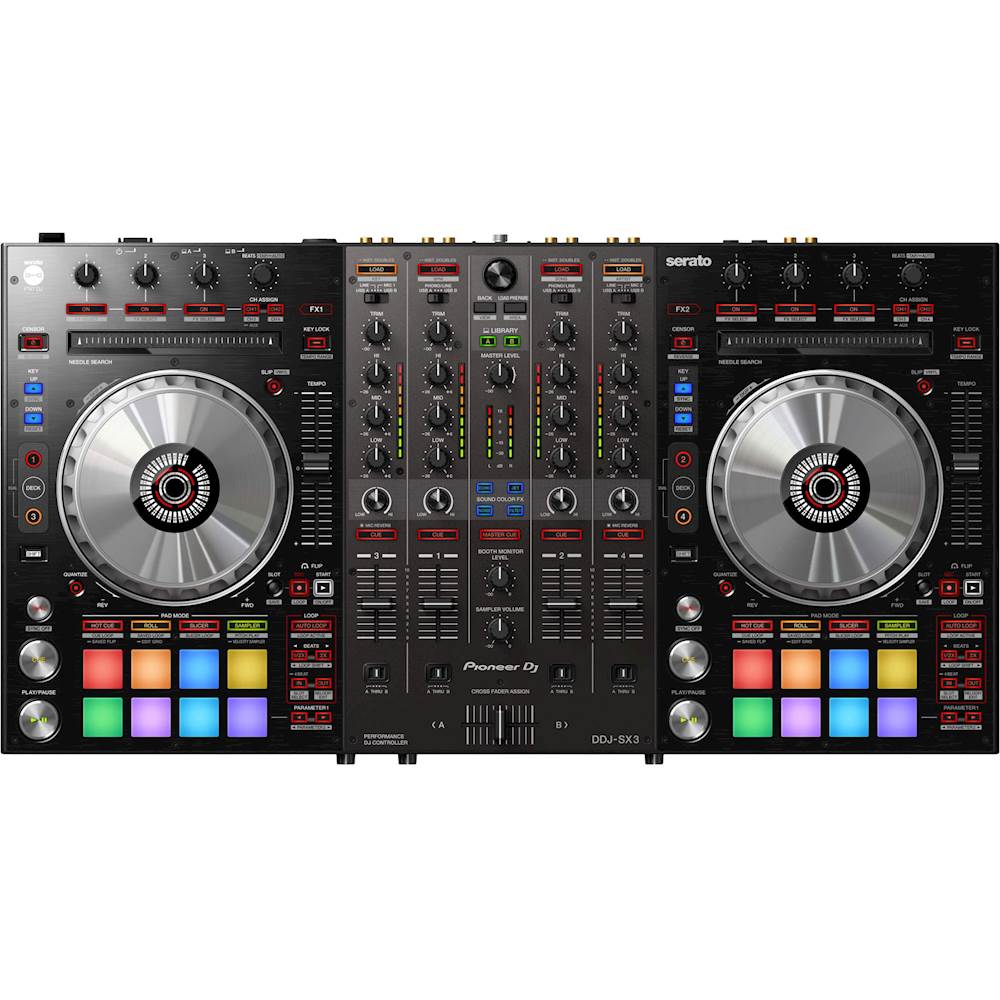 bredde gen rive ned Best Buy: Pioneer DJ 4-Channel DJ Mixer Black SRSDDJSX3