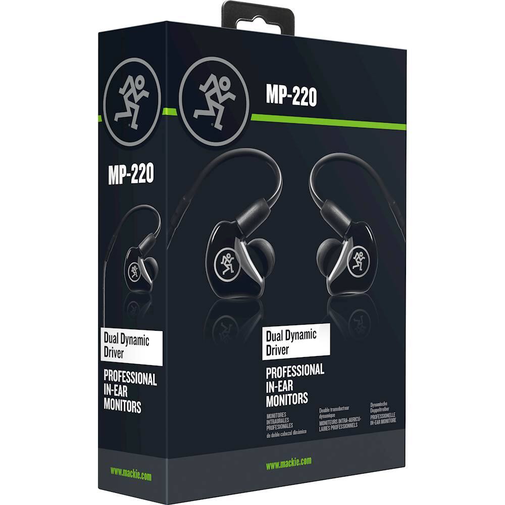 Alt View 13. Mackie - MP 220 In-Ear Headphones - Black.