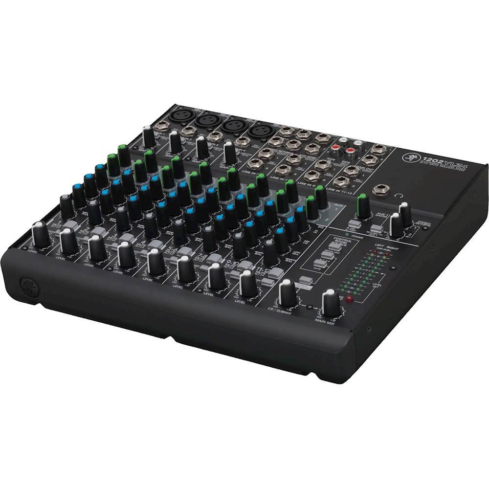Left. Mackie - VLZ4 Series 12-Channel Compact Mixer - Black.