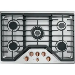 Knobs for Café Gas Cooktops - Brushed Copper