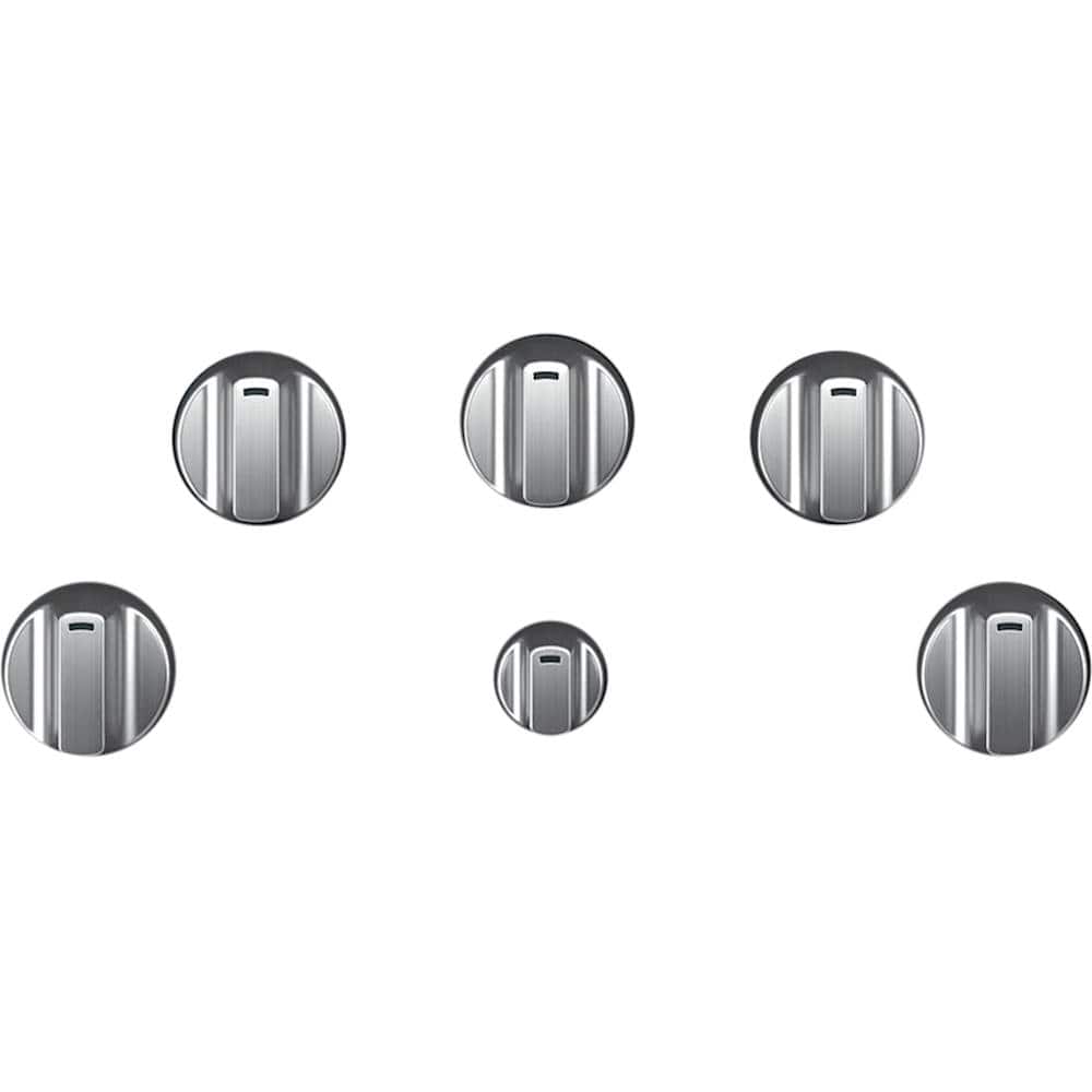 Knobs for Café Gas Cooktops - Brushed Stainless Steel - Front_Zoom