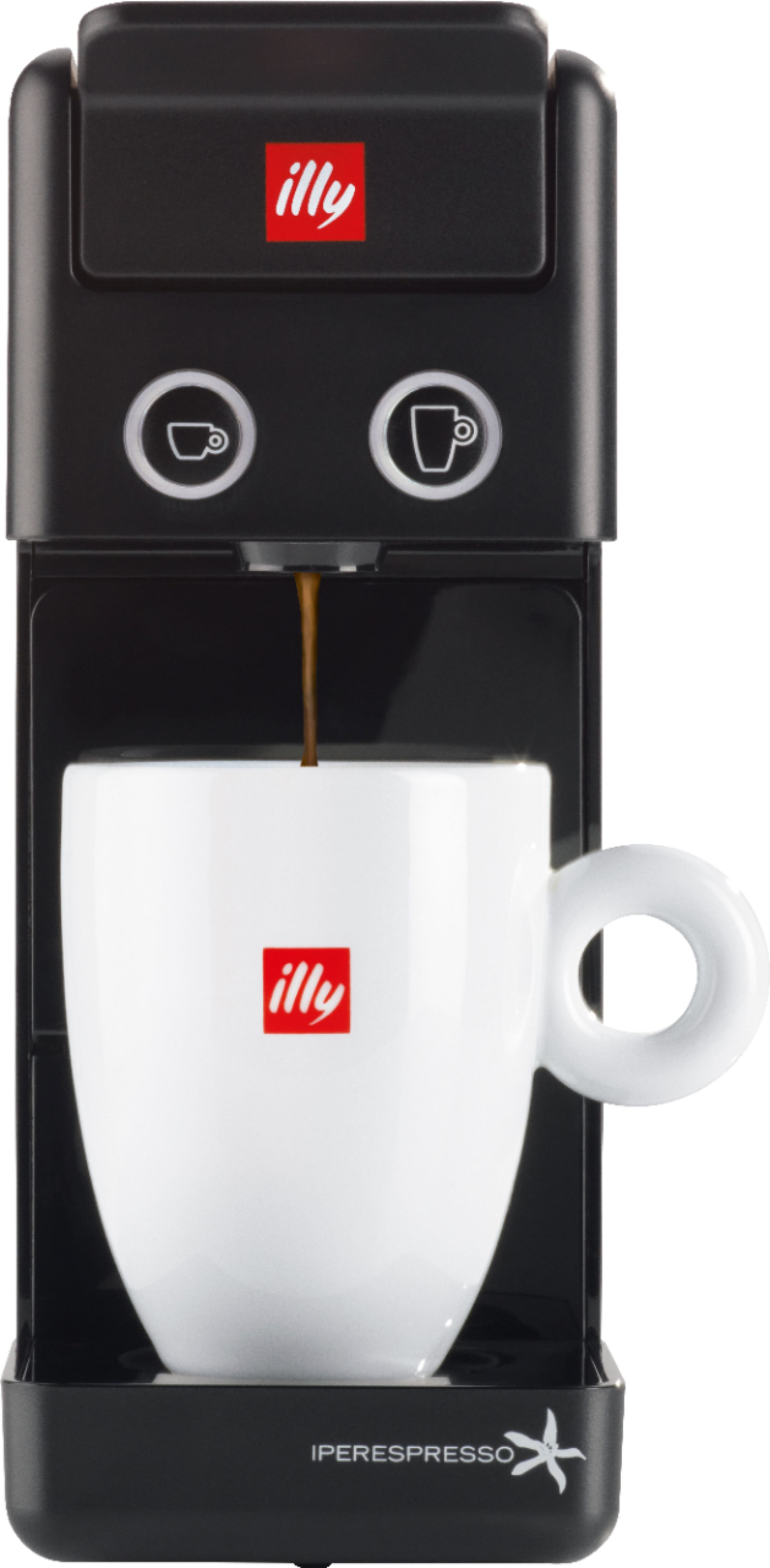 illy Y3.3 iperEspresso Coffee &Espresso Capsule Machine - Black