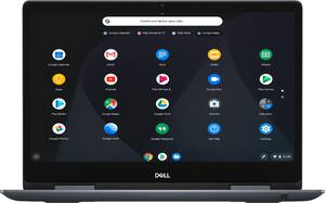 Dell - Inspiron 2-in-1 14" Touch-Screen Chromebook - Intel Core i3 - 4GB Memory - 128GB eMMC Flash Memory - Urban Gray - Front_Zoom