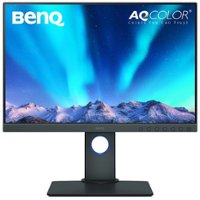BenQ - SW240 24" IPS LED WUXGA 60Hz Monitor for Photo Editing 99% Adobe RGB, 100% sRGB, 95% DCI-P3 (DVI-DL/HDMI/USB Hub) - Gray - Front_Zoom
