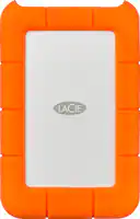 LaCie - Rugged 5TB External USB-C, USB 3.1 Gen 1 Portable Hard Drive - Orange/Silver - Front_Zoom