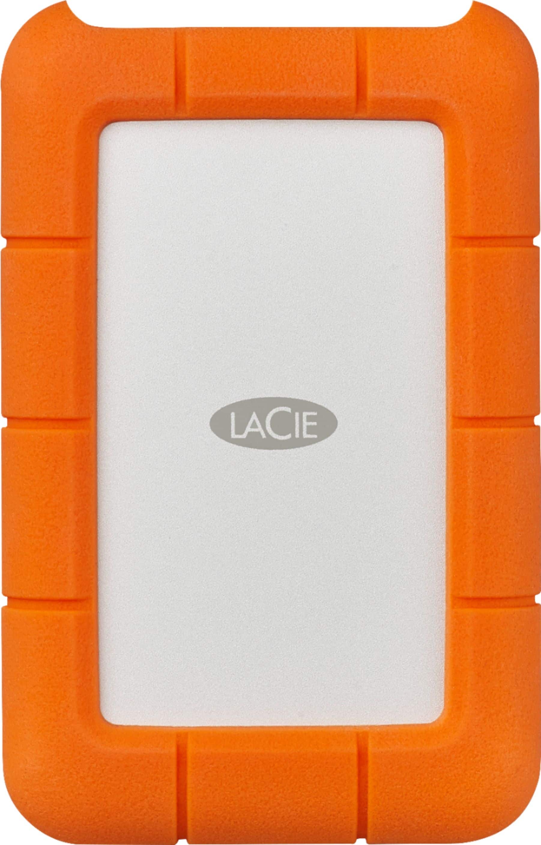 Alt View 11. LaCie - Rugged 5TB External USB-C, USB 3.1 Gen 1 Portable Hard Drive - Orange/Silver.
