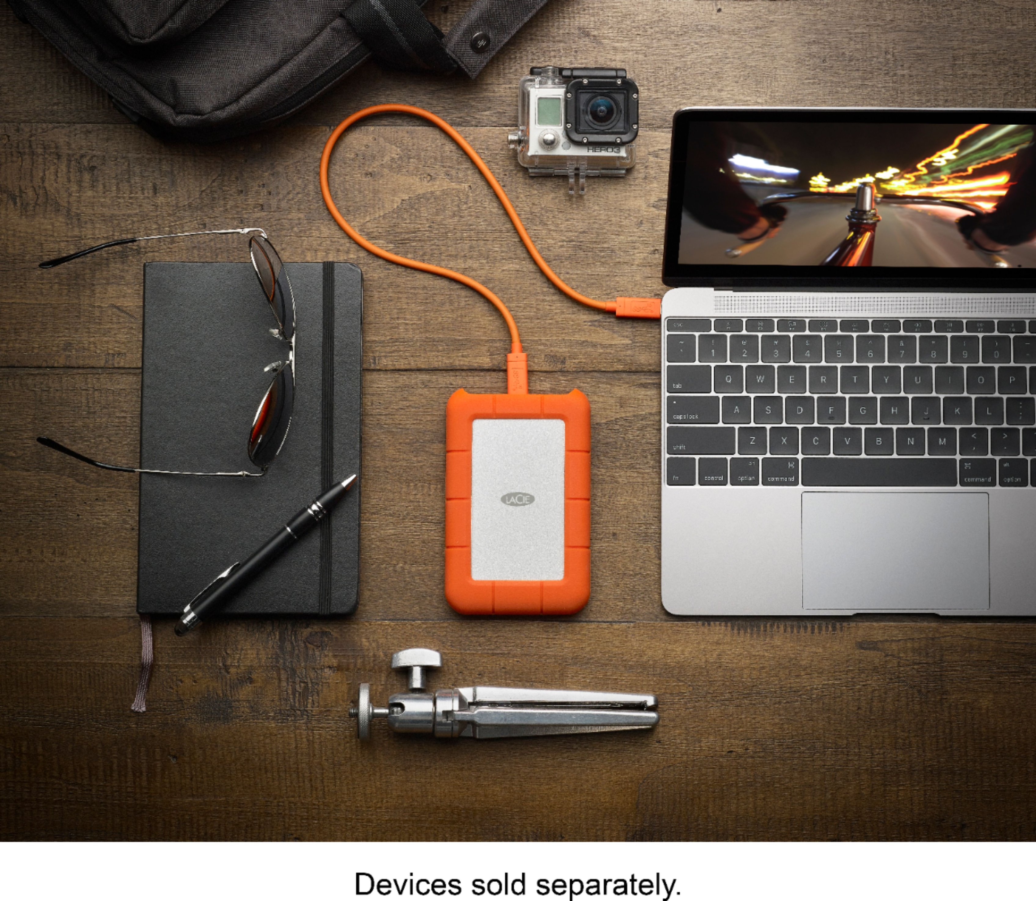 LaCie Rugged 5TB External USB-C, USB 3.1 Gen 1 Portable Orange/Silver - Best Buy