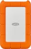 Front. LaCie - Rugged 1TB External USB-C, USB 3.1 Gen 1 Portable Hard Drive - Orange/Silver.