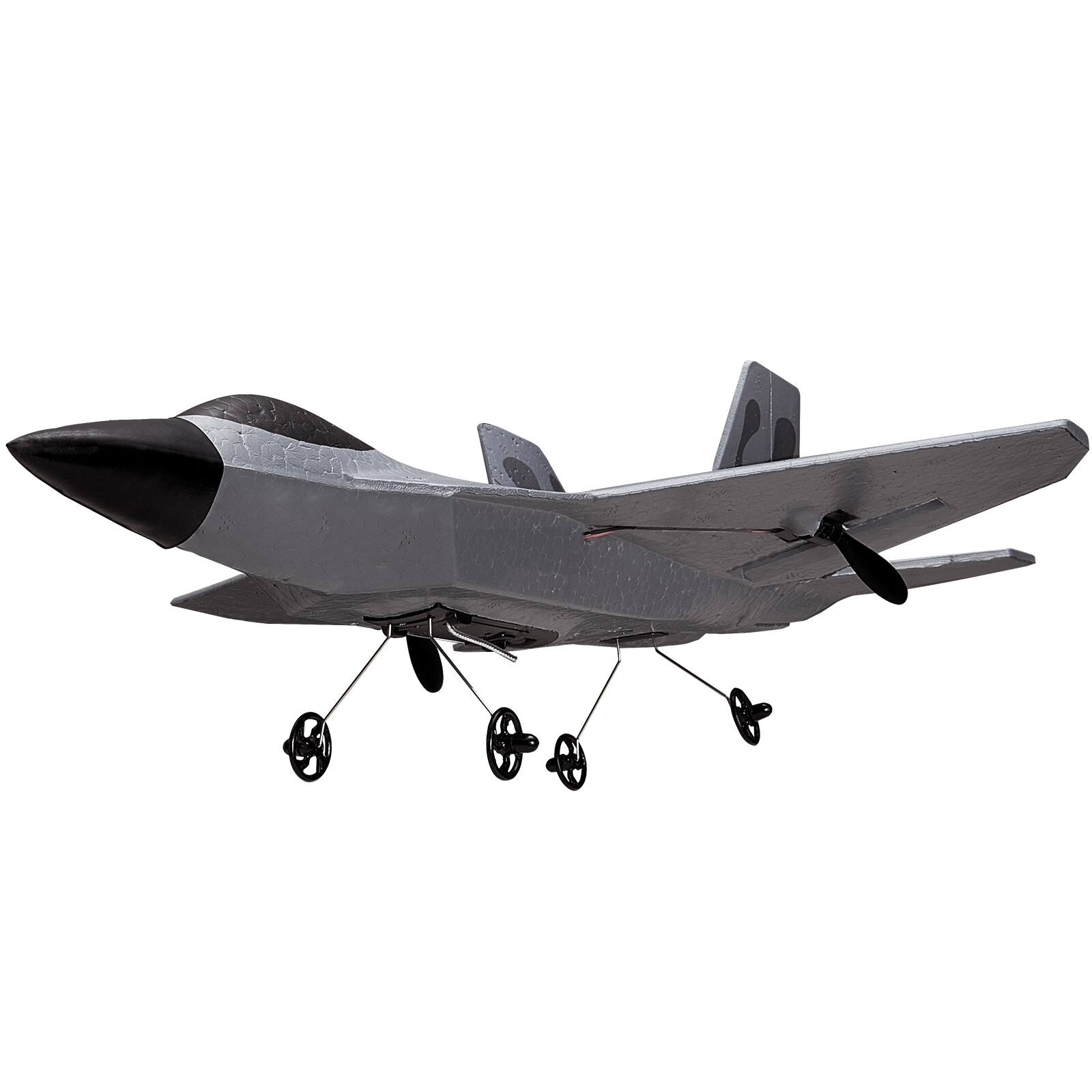 Alt View 5. VEVOR - RC Plane, 2.4GHZ 2 Channel Remote Control Airplane with 6-Axis Gyro Stabilizer, Ready to Fly Fighter Aircraft Plane Toy - Gray, Black.