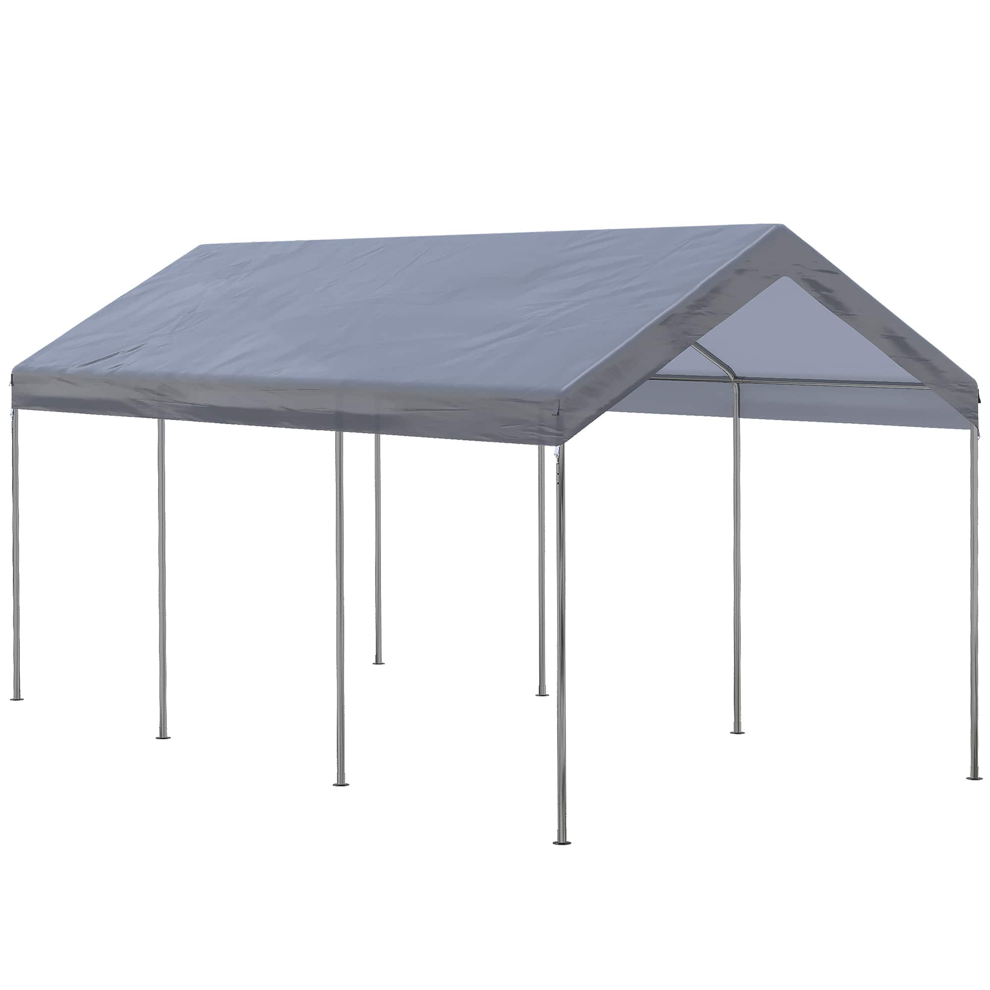 Outsunny 10' x 20' Party Tent and Carport, Height Adjustable
