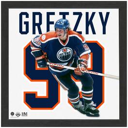 Highland Mint - Wayne Gretzky Edmonton Oilers 13'' x 13'' Impact Jersey Framed Photo - Multicolor