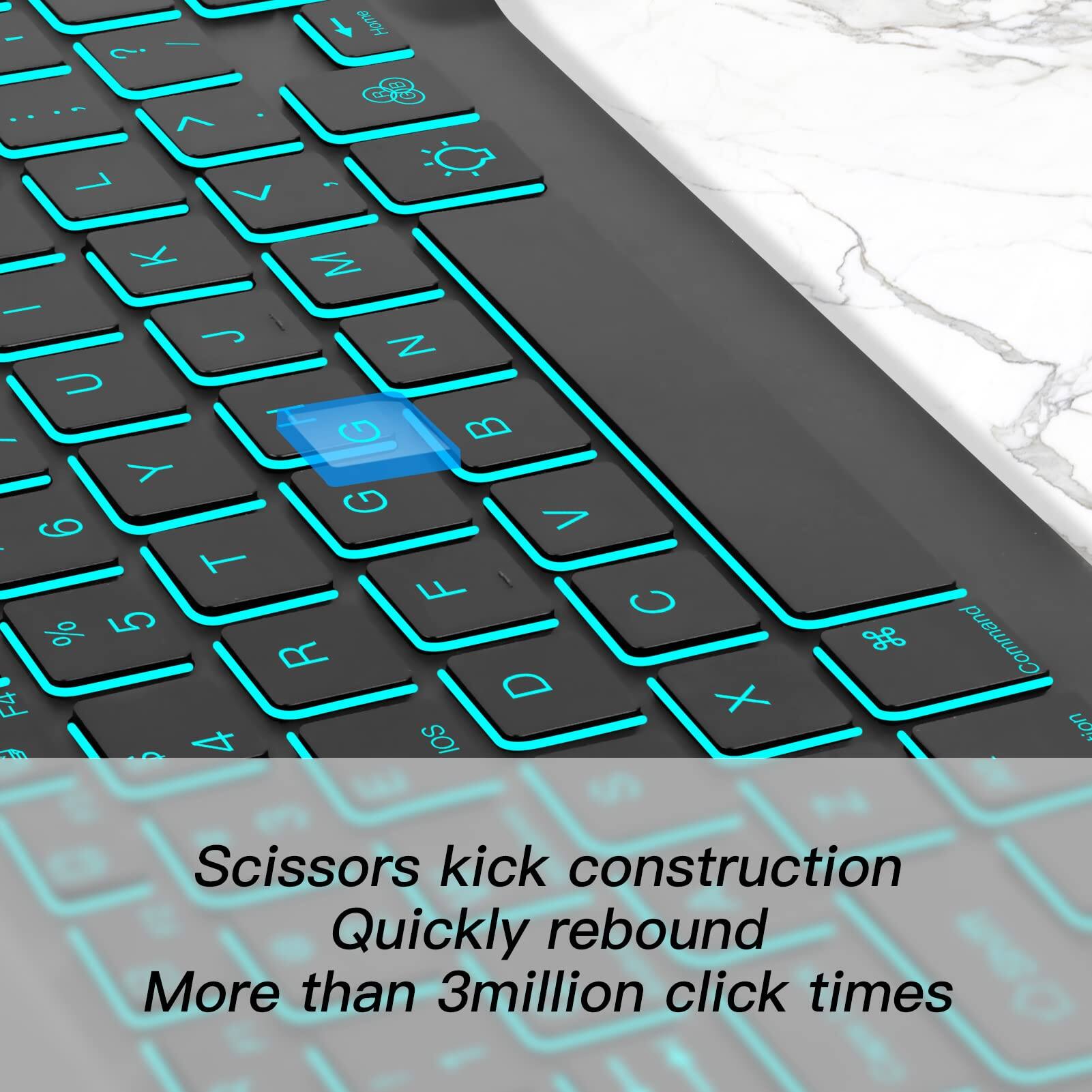 Scissors kick construction  
Quickly rebound  
More than 3 million click times