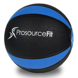 ProsourceFit - Rubber Medicine Ball, 4 lbs - Black/Blue