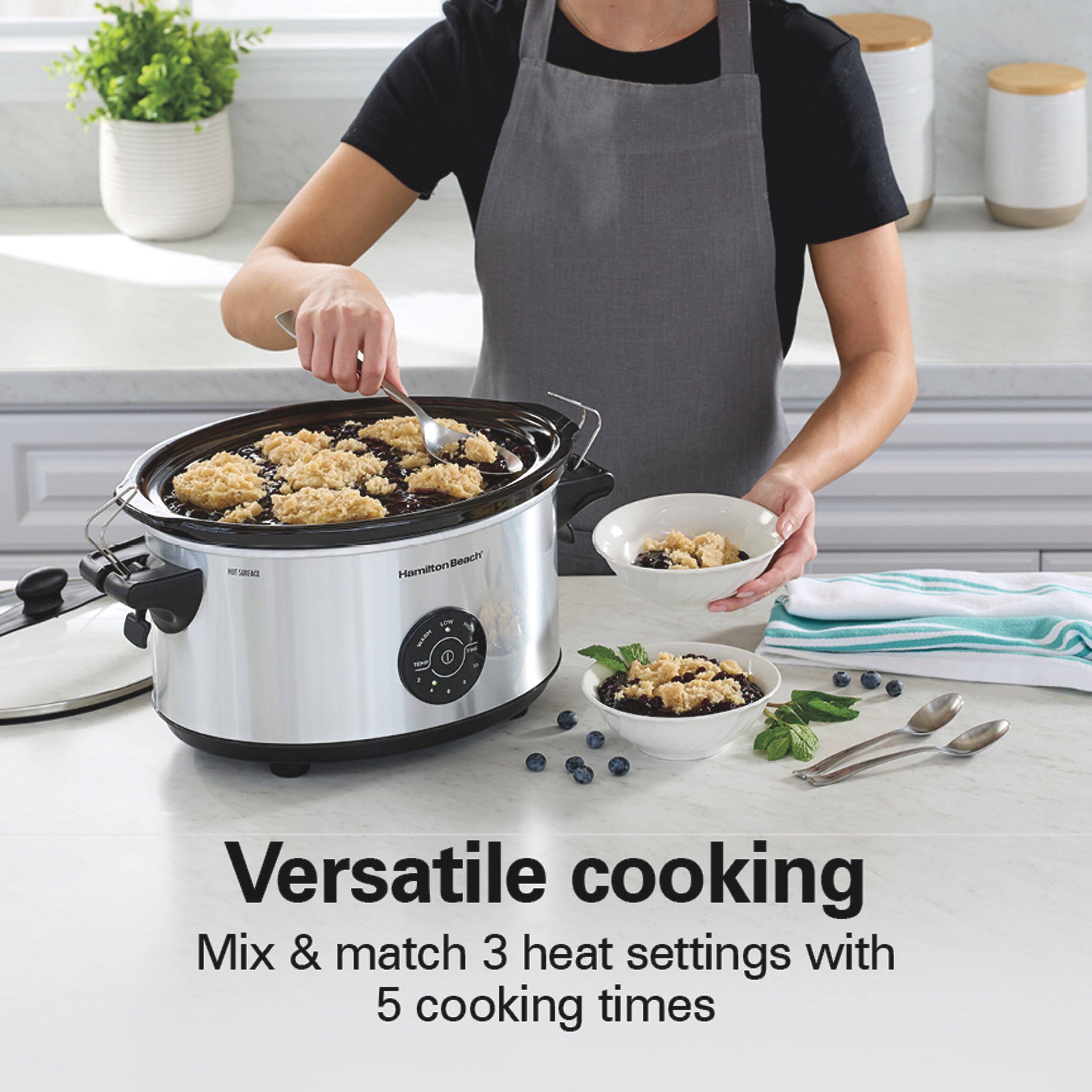 Versatile cooking  
Mix & match 3 heat settings with 5 cooking times