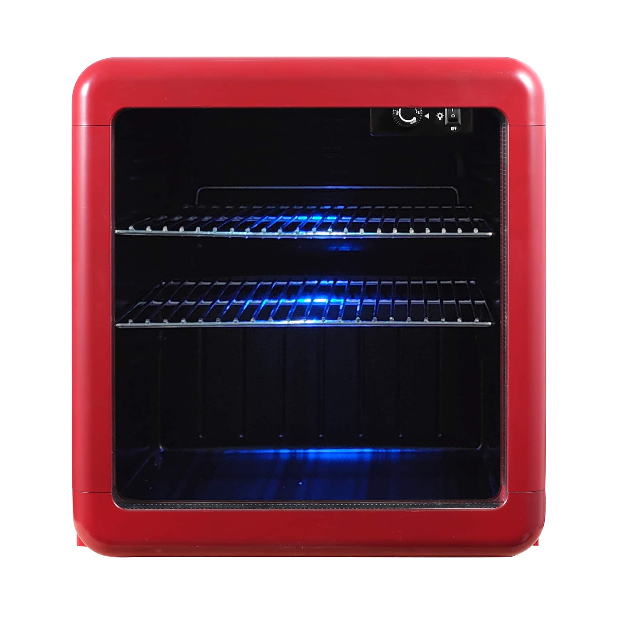 Magic Chef - 1.7 cu. ft. Retro Mini Beverage Cooler - Red