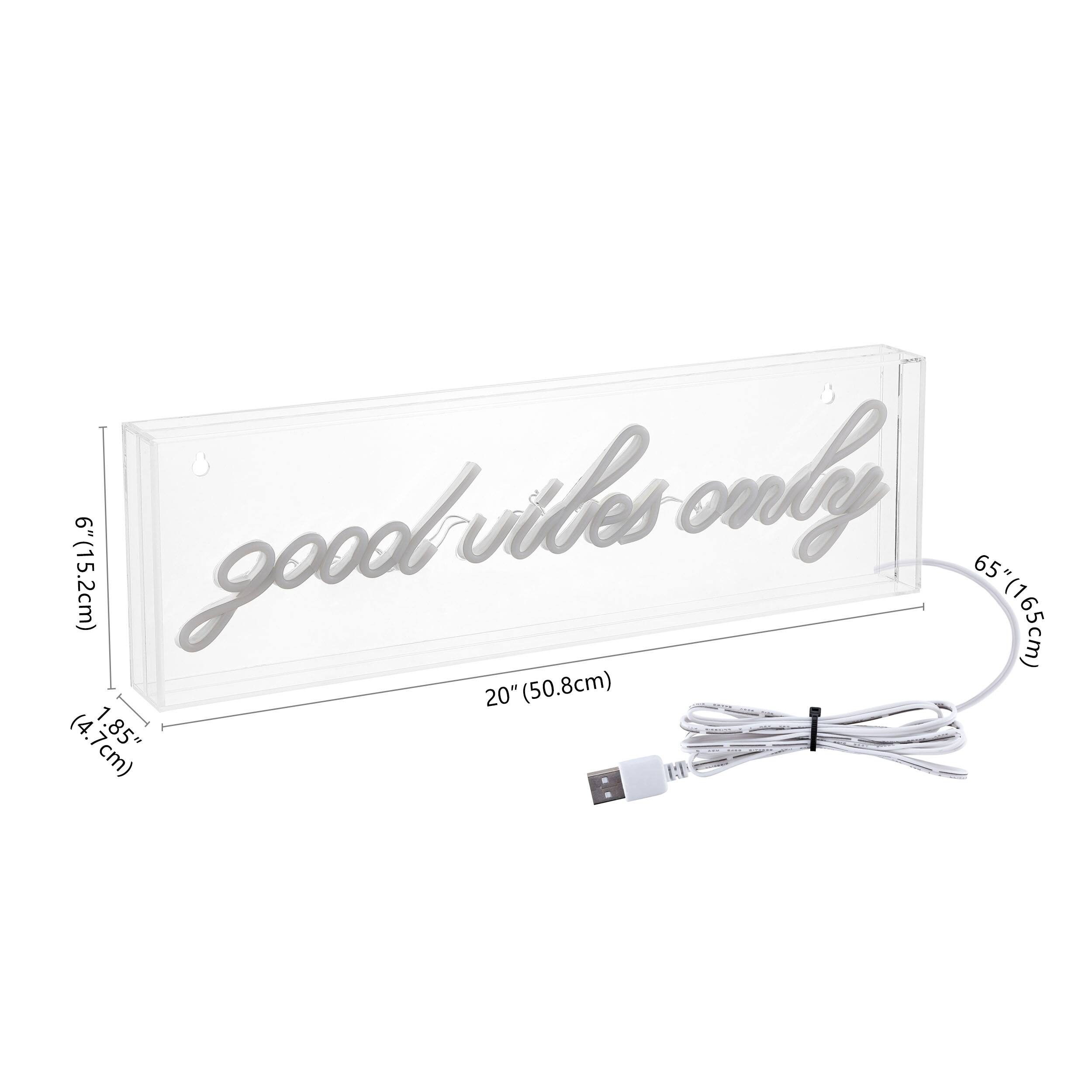 6" (15.2cm) good vibes only 65" (165cm) 20" (50.8cm) (4.7cm) 1.85"