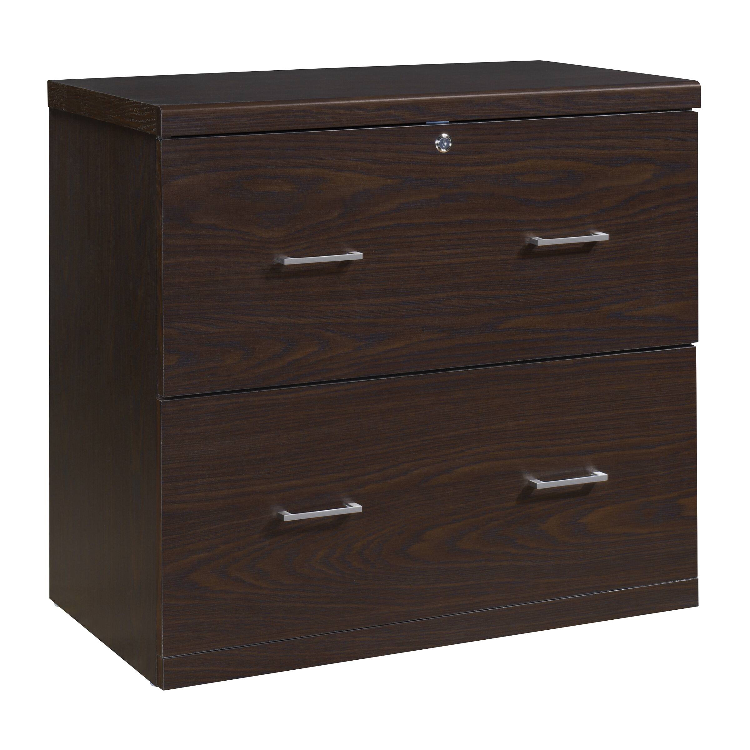 Alt View 11. OSP Home Furnishings - Alpine 2-Drawer Lateral File with Lockdowel Fastening System - Espresso.