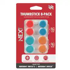 THUMBSTICK 8-PACK
WORKS WITH SWITCH™ 2 JOY-CON 2 & SWITCH™ JOY-CON
ENHANCED PRECISION
ADDED GRIP
FASTER CONTROL
MADE FOR
NINTENDO SWITCH™ 2 | NINTENDO SWITCH™