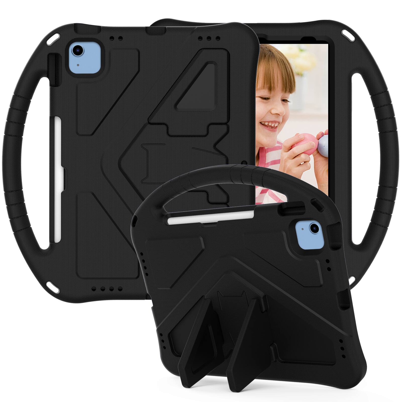 Alt View 3. Dteck - For Apple iPad 11'' (A16 chip 2025)and iPad 10th 2022 Lightweight EVA Shockproof Handle Stand Kids Case Cover - Black.