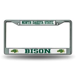 Rico Industries - North Dakota State Bison Chrome License Plate Frame - Multi