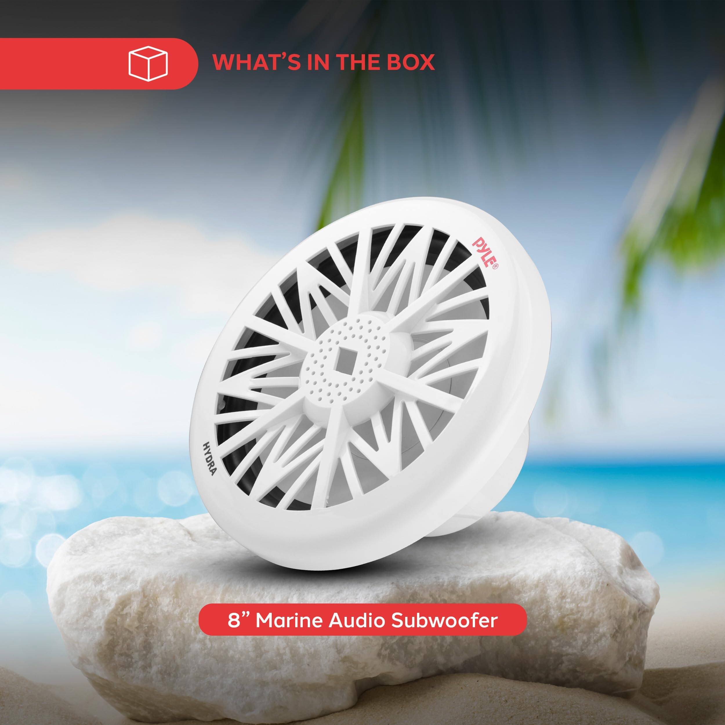WHAT'S IN THE BOX

8" Marine Audio Subwoofer