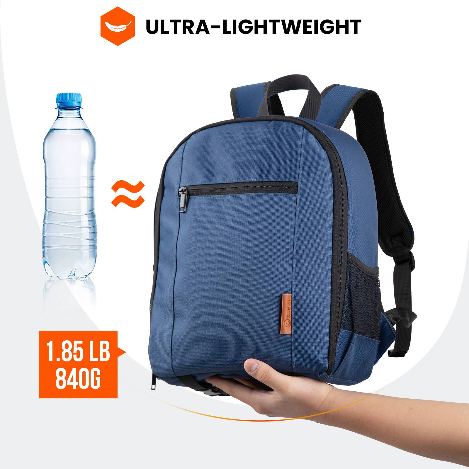ULTRA-LIGHTWEIGHT

1.85 LB  
840G