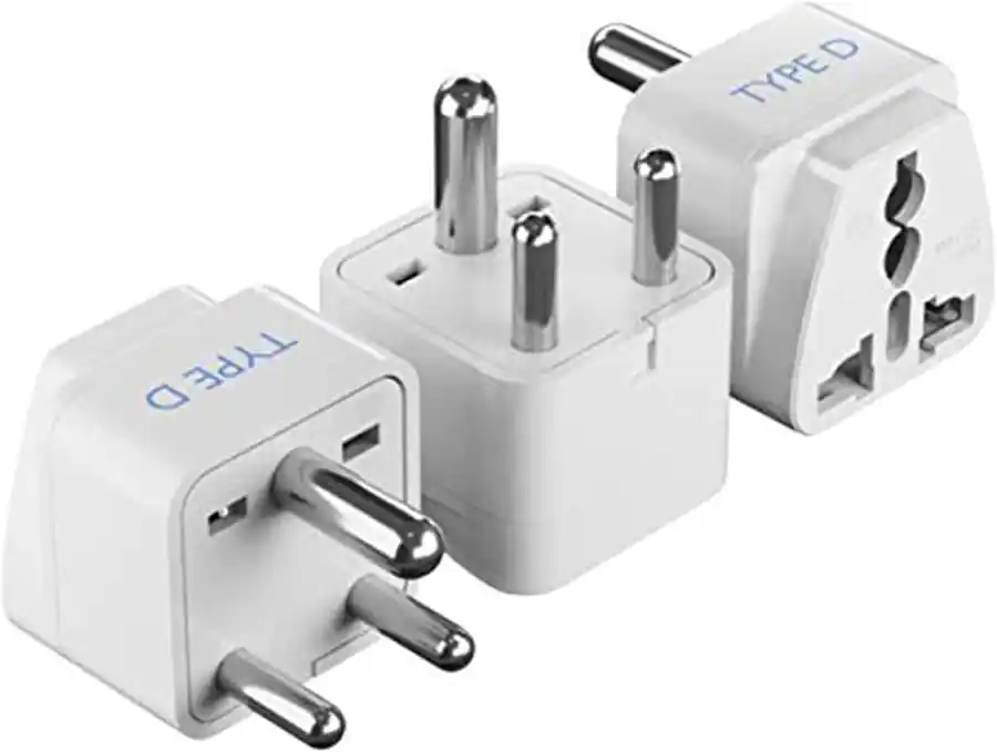 D Type Plug In Ceptics India Travel Plug Adapter, Type D (3 Pack, Grounded & Universal ...