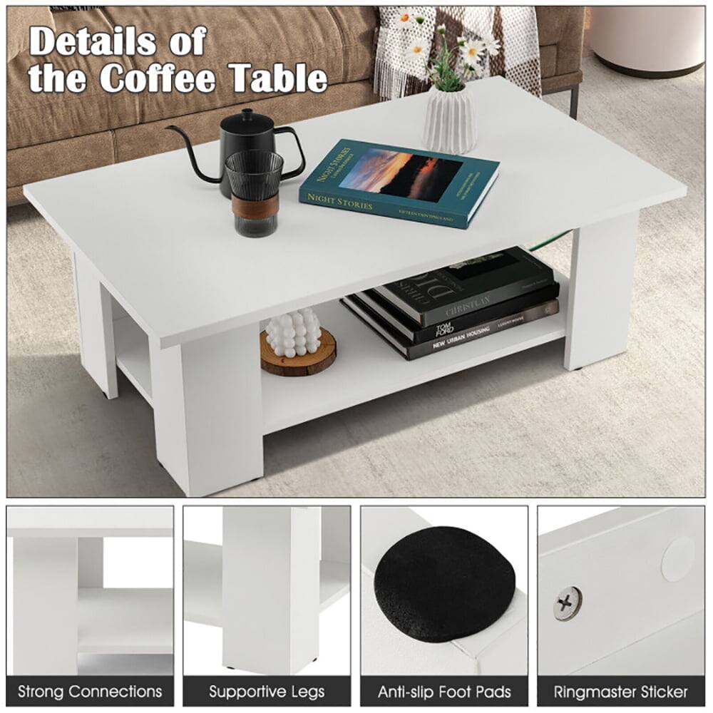 Details of the Coffee Table

- Strong Connections
- Supportive Legs
- Anti-slip Foot Pads
- Ringmaster Sticker