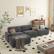 Alt View 5. Dyonery - Dyonery 119" L Shaped Couch Modular Sectional Sleeper Sofa, CHENILLE Fabric, , Tool-Free Assembly,Gray - Gray.