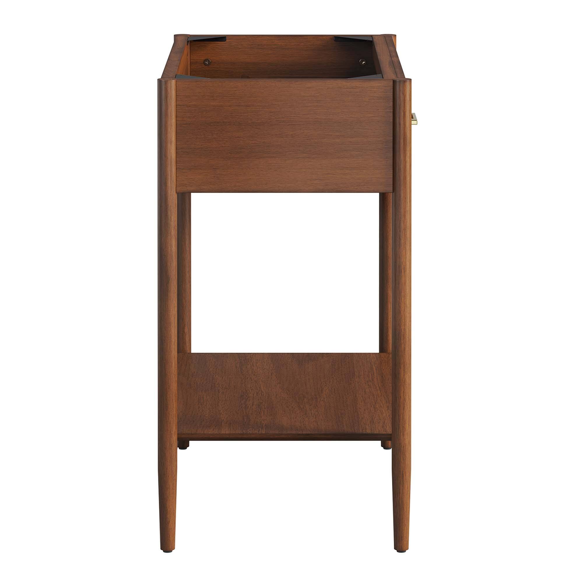 Alt View 1. Modway - Zaire Bathroom Cabinet Basin Not Included by Modway - Walnut.