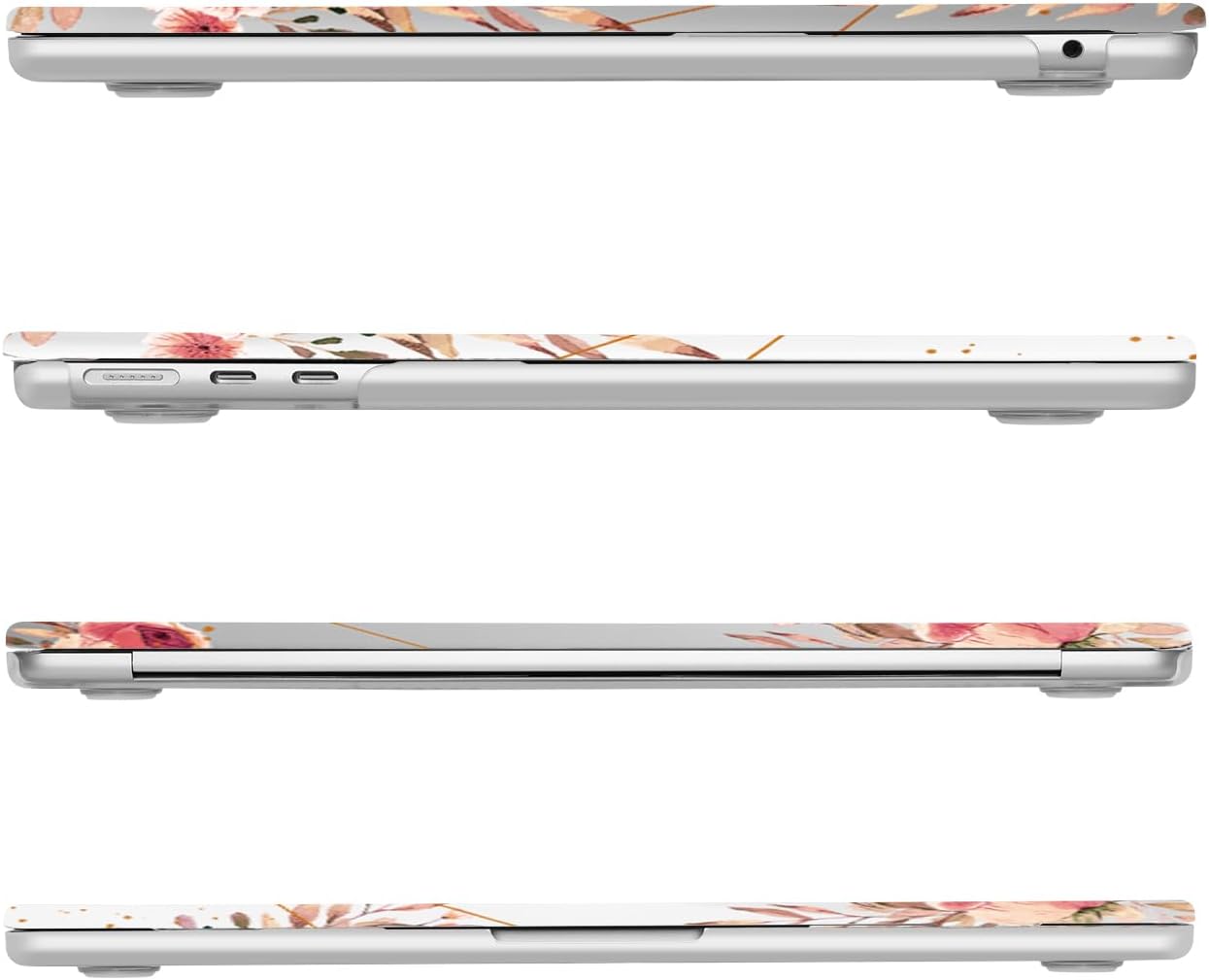 Back. mosiso - Pattern Case for MacBook Air 13 inch Case M5 M4 M3 M2 A3449 A3240 A3113 A2681 2026-2022 with Keyboard Cover - H636.