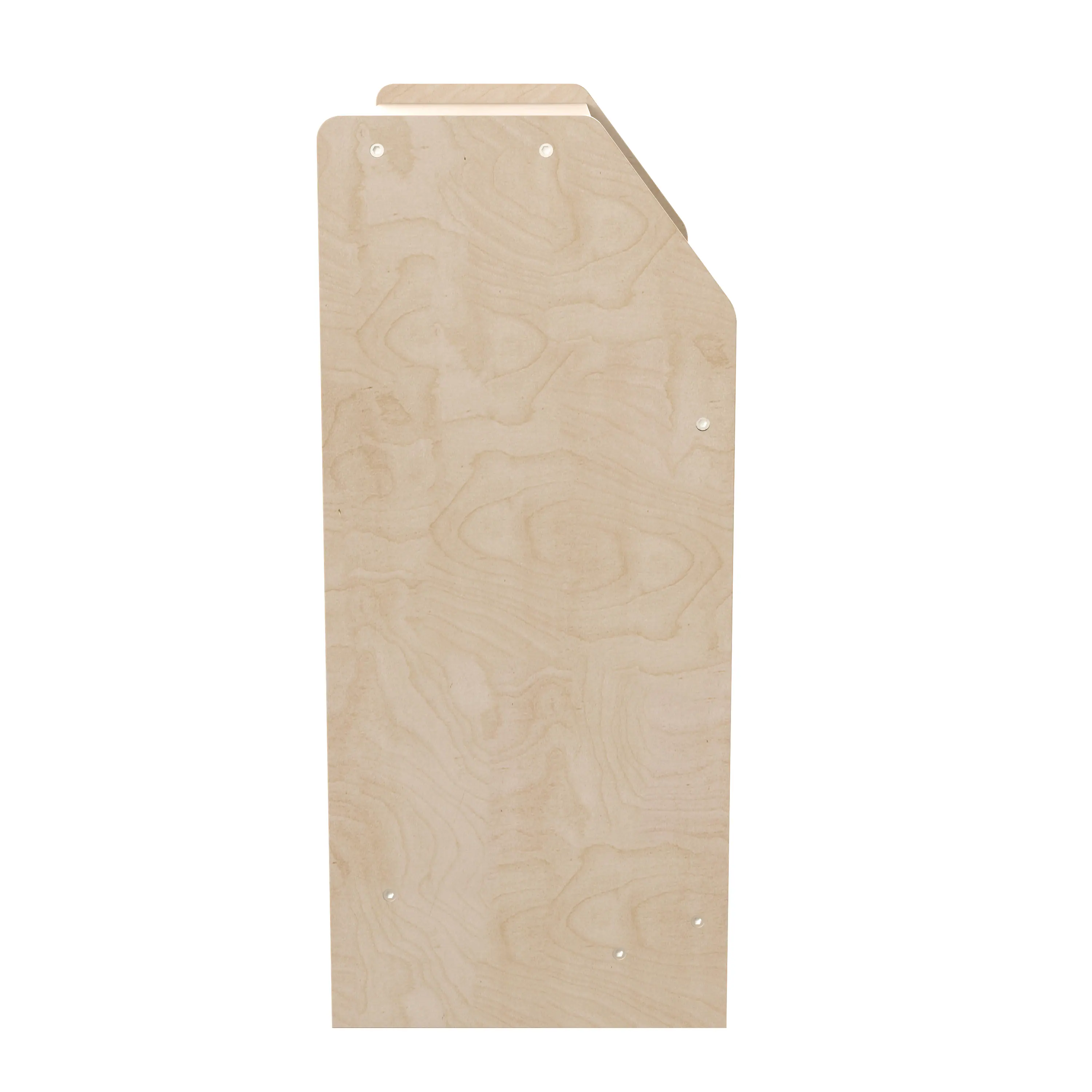 Left. Flash Furniture - Bright Beginnings Commercial Grade Wooden Pretend Play Recycling Station for Children - Natural.