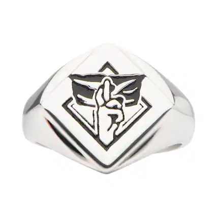 Front. SalesOne LLC - Jujutsu Kaisen Gojo Signet Ring | Size 11 - Silver.