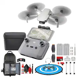 Mini 4K with DJI RC Remote (CP.MA.00000587.01) + 64GB Extreme Pro Card + More