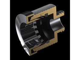 Phanteks - Glacier EZ-Fit F16G1/4, 16mm Soft and Hard Tube Fitting, Push-In EZ-Fit System, G1/4 thread - Chrome