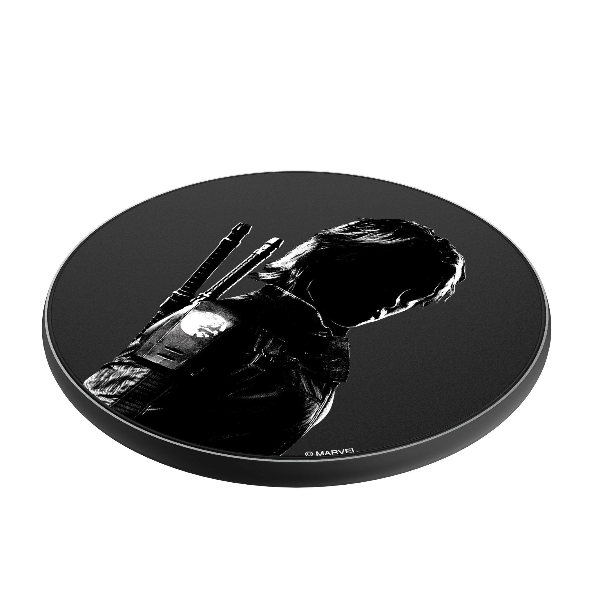 Angle. Keyscaper - Marvel Badge 15-Watt Wireless Charger - Thunderbolts 2.