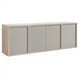 Hudson&Canal - Kai Rectangular TV Stand for TV's up to 75" - Alder White