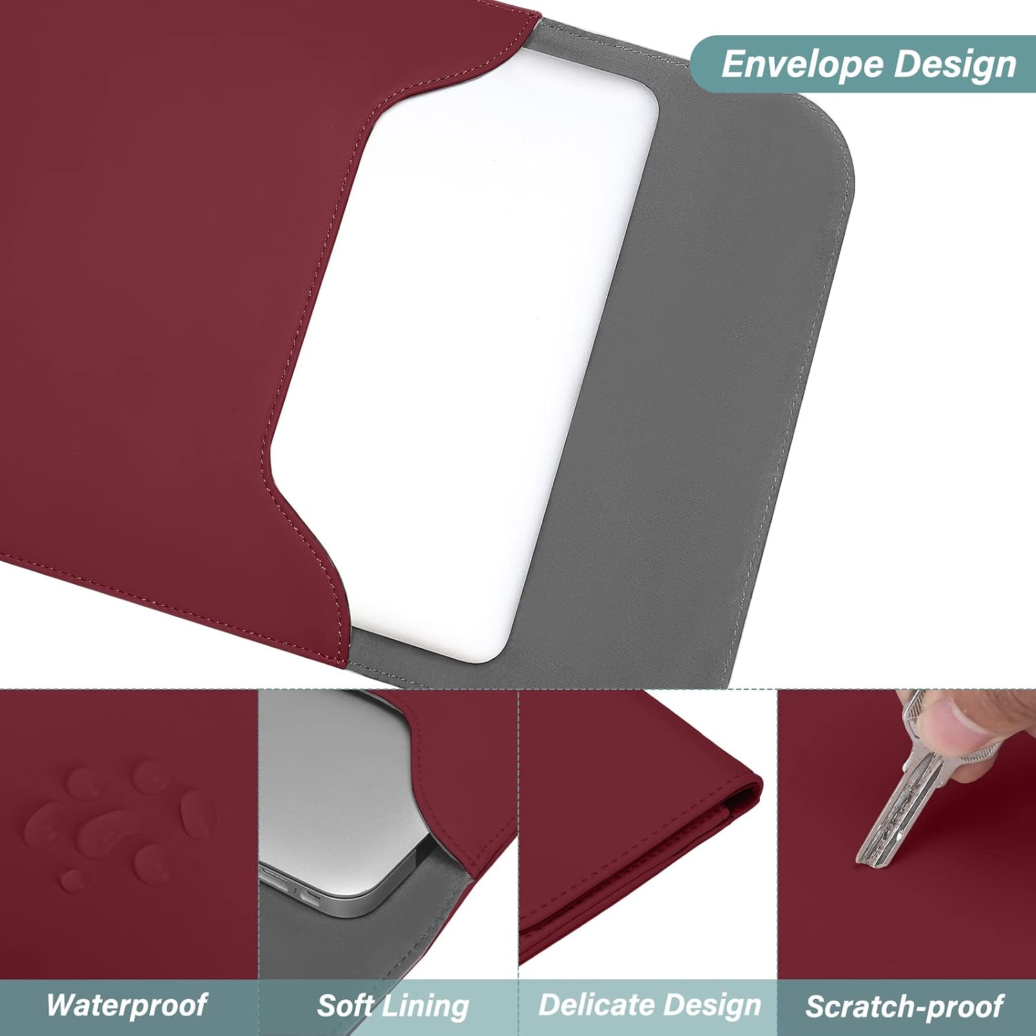Envelope Design Waterproof Soft Lining Delicate Design Scratch-proof