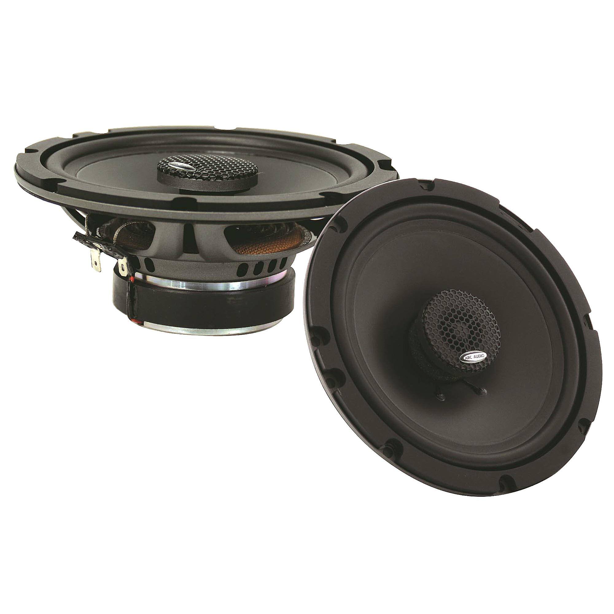 Front. ARC Audio - Arc Audio X2 602 6.5” 2-Way Coaxial Speakers - Black/Gray.