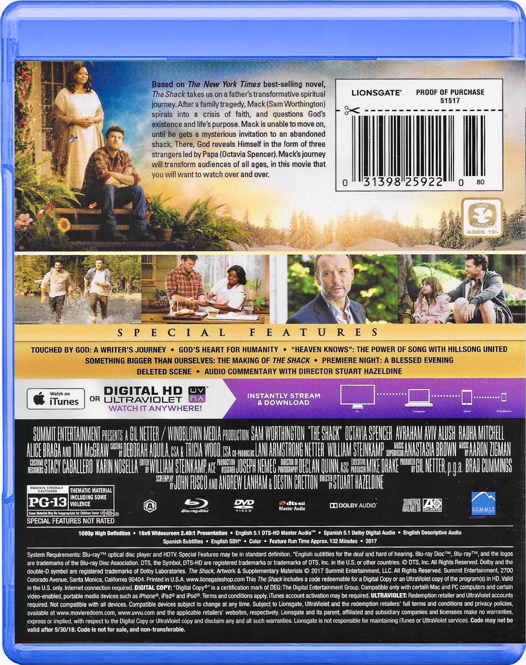 Alt View 1. The Shack   - BLU-RAY.