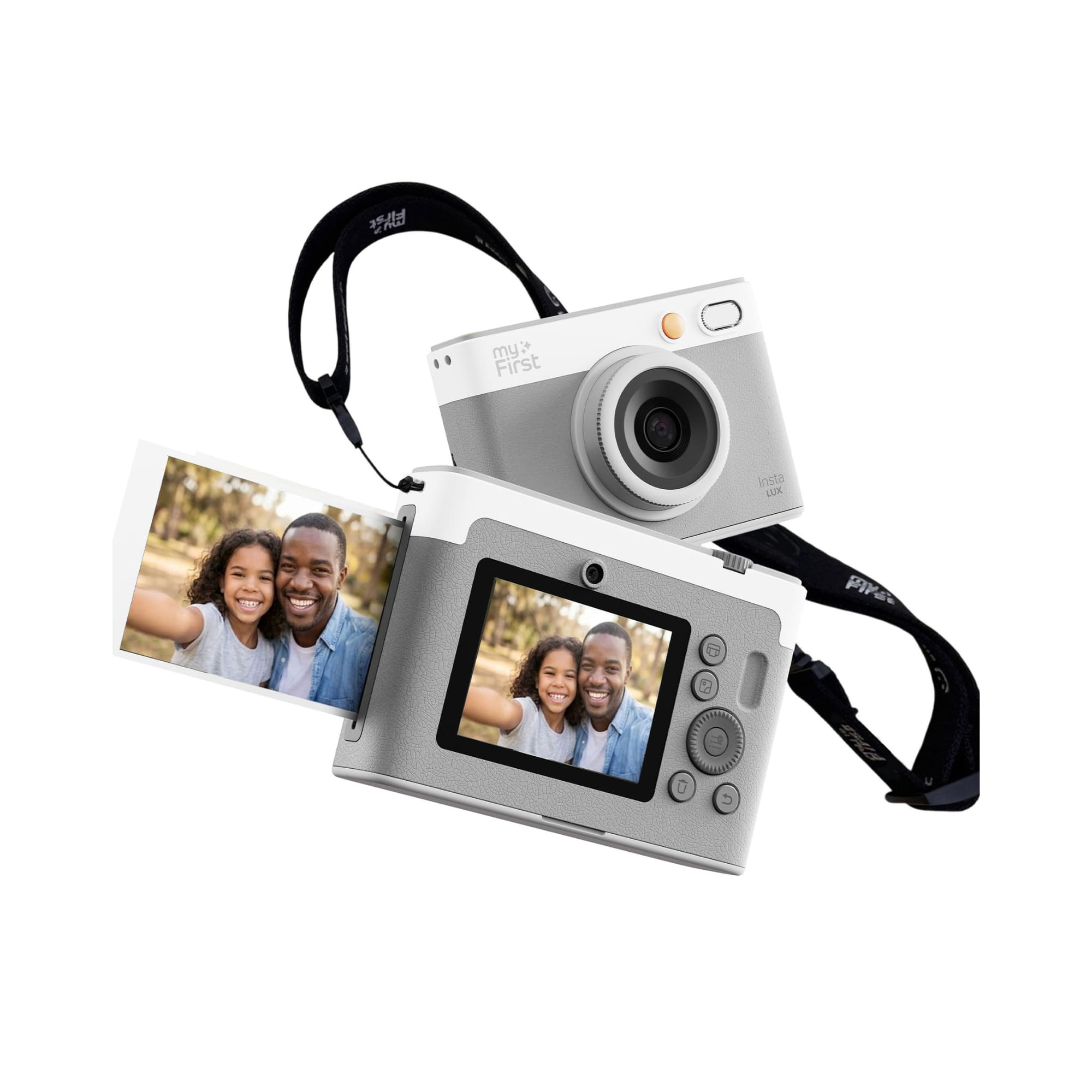 myFirst - Insta Lux Ink Free Instant Print Camera with Wifi, portable printer - Gray