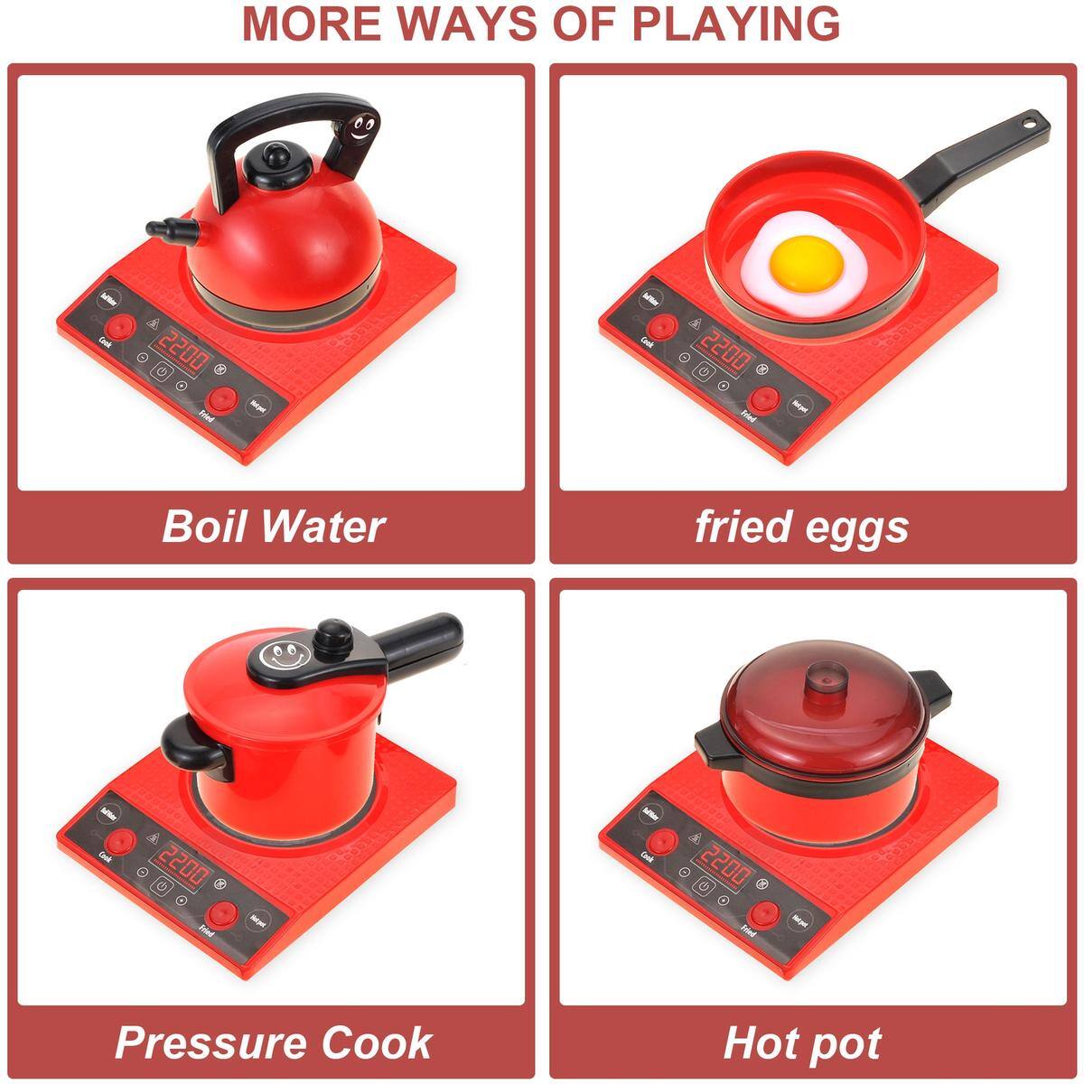 MORE WAYS OF PLAYING

- Boil Water
- fried eggs
- Pressure Cook
- Hot pot