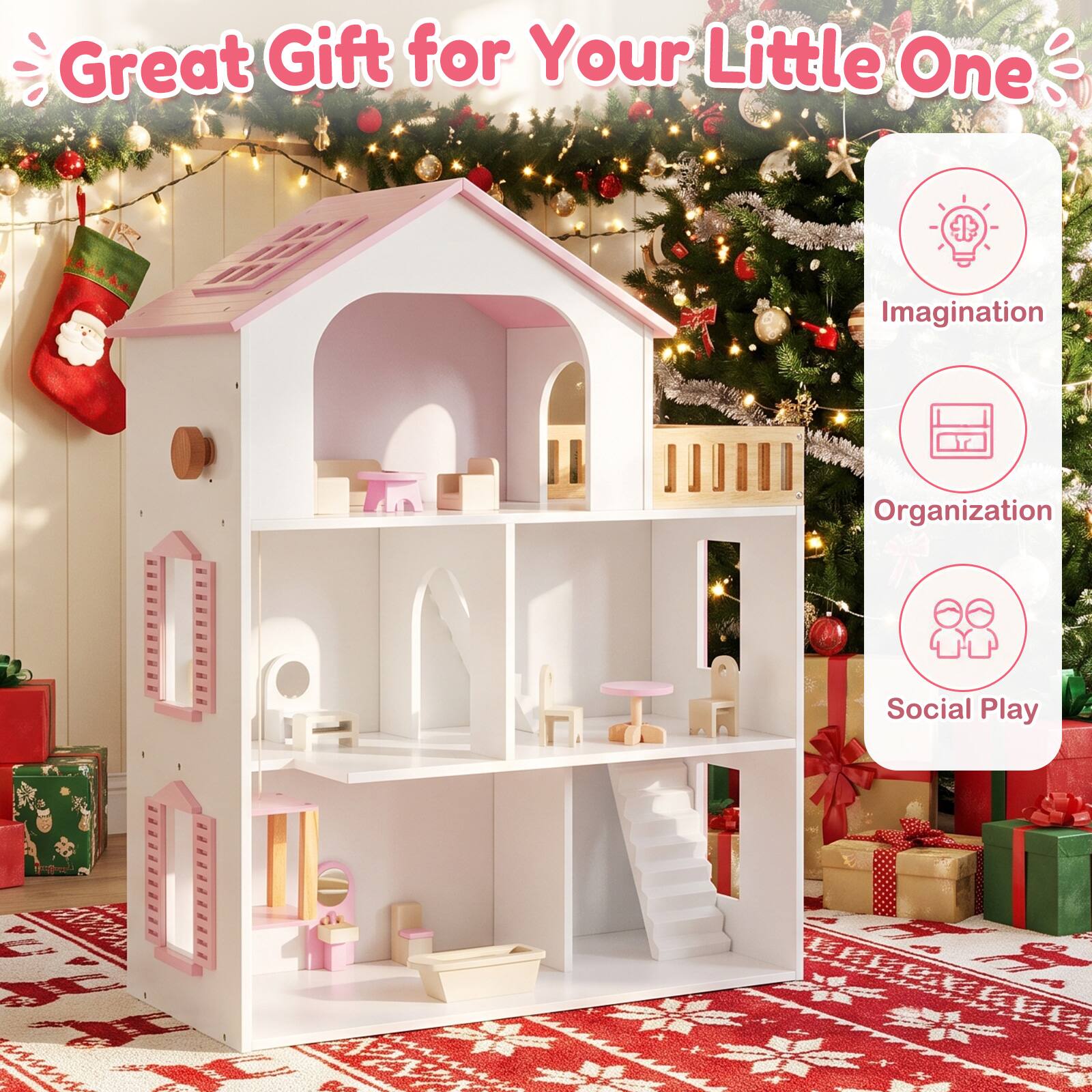 Great Gift for Your Little One

- Imagination
- Organization
- Social Play