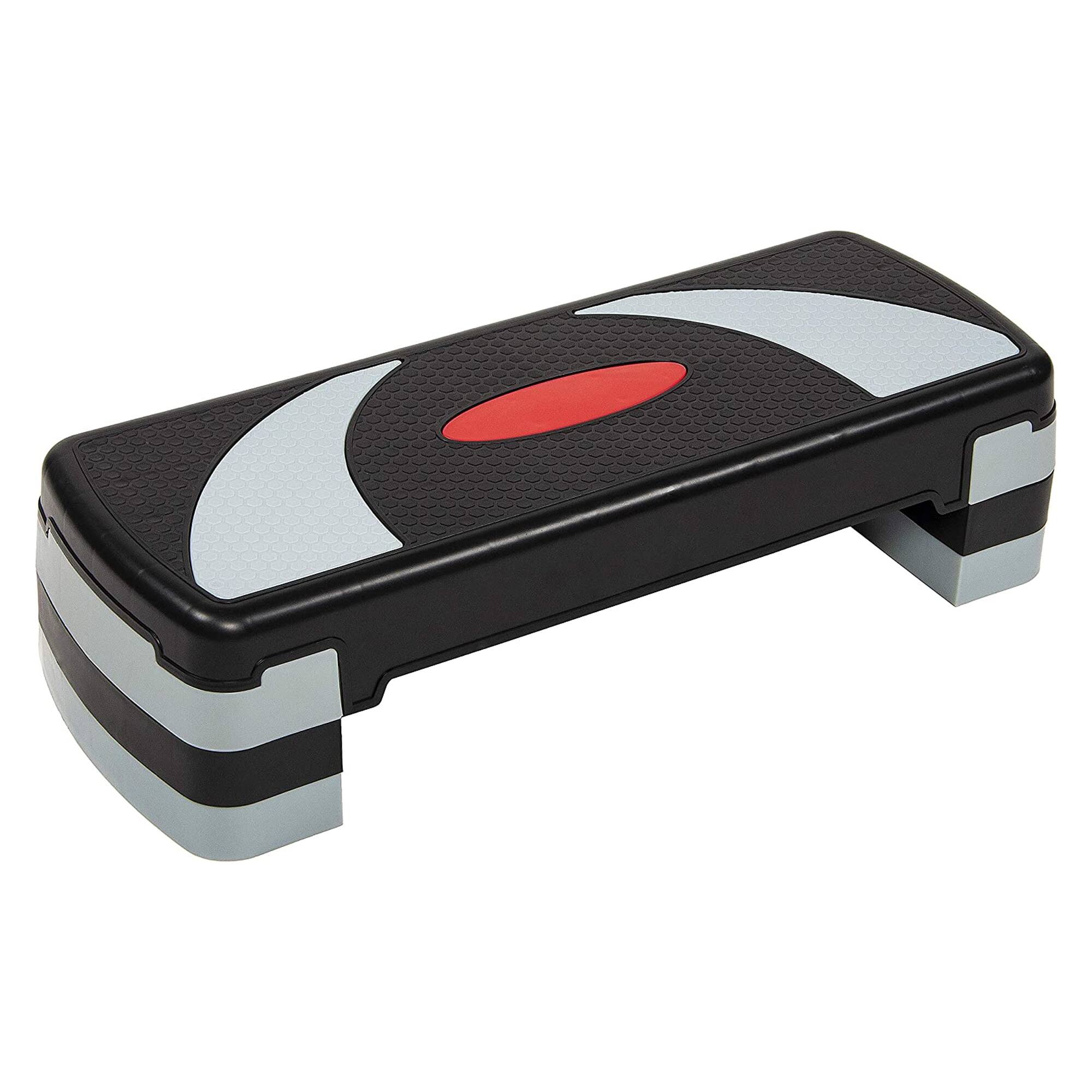Alt View 8. BalanceFrom Fitness - BalanceFrom Fitness Adjustable Workout Aerobic Step Platform Trainer, Gray/Black - Black/Gray.