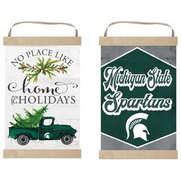 Jardine - Michigan State Spartans 12" x 20" Reversible Banner Sign - White