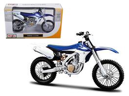 Yamaha YZ450F 1/12 Diecast Motorcycle Model by Maisto - Blue and White