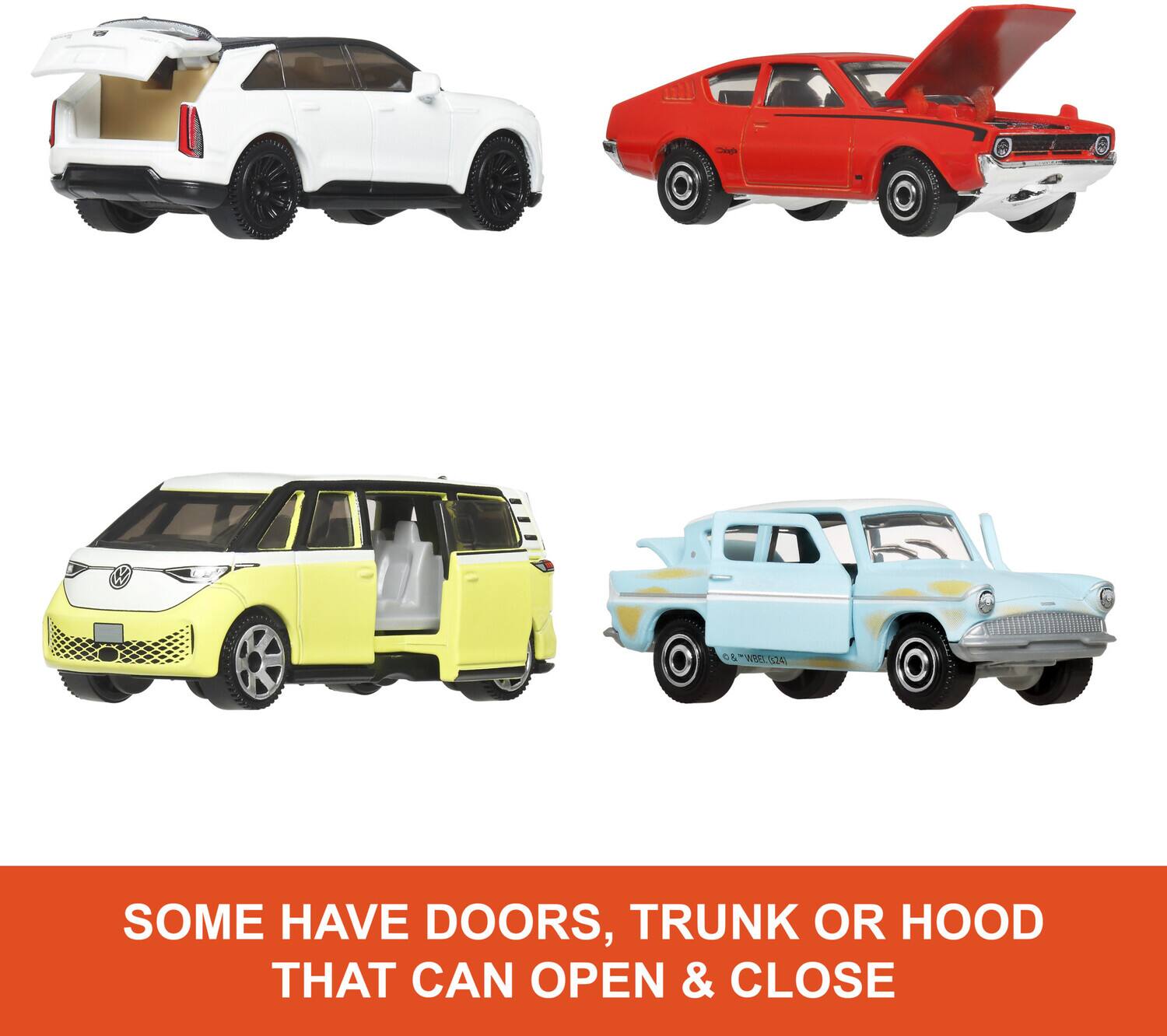 Some have doors, trunk or hood that can open & close