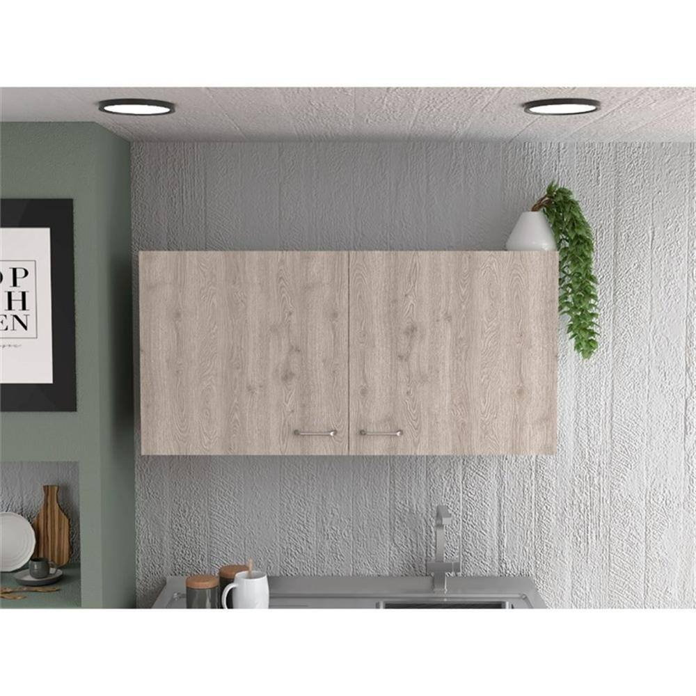 Alt View 3. Acme Furniture - Napoles Wall Cabinet - Engineered Wood - White - Light Grey.
