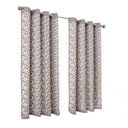 RT Designers Collection - 100% Polyester 190 GSM Marina Revisible Blackout Grommet Curtain Panel 54" x 95" - Taupe
